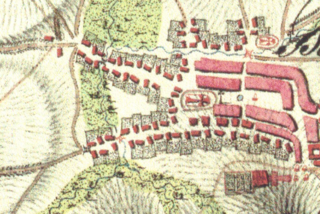 Mapa Boskovic - první vojenské mapování
